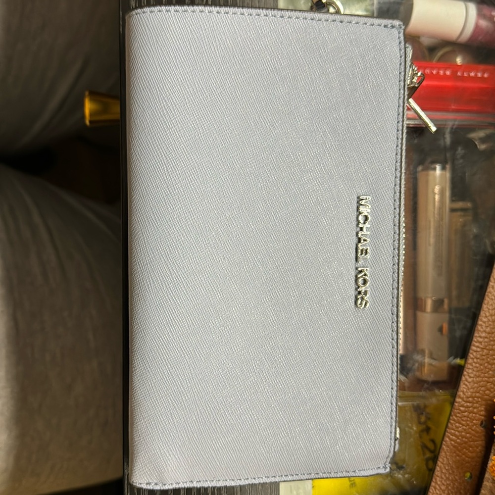 Baby blue wristlet